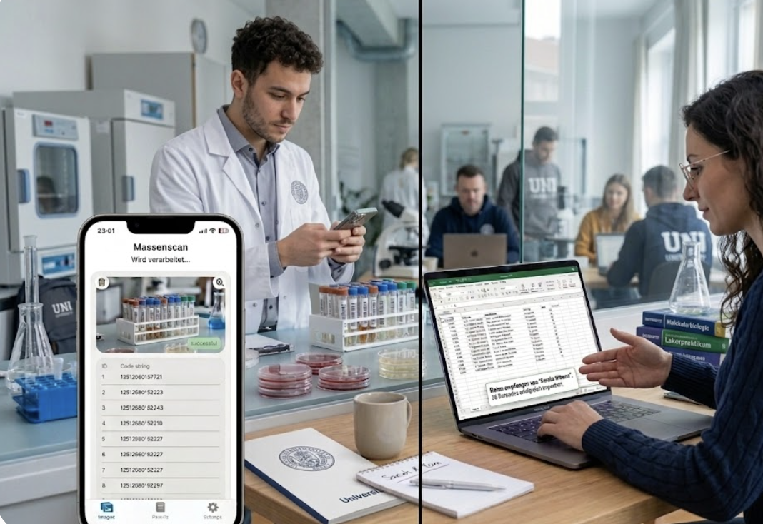Scan2List App im Einsatz – Multi-Barcode-Erkennung per Foto auf dem iPhone